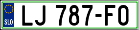 Truck License Plate